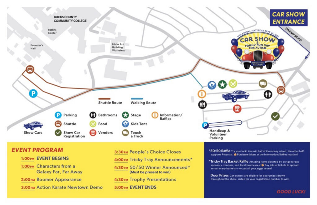 Map & Program for the 2026 Car Show